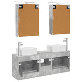Bathroom Furniture Set 5 pcs Concrete Grey 3406842