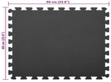 Pool Ground Mat 24 pcs Black 8.64 EVA Foam 3433276