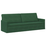3 Seater Sofa Jungle Green 220 x 81 x 82 cm Corduroy Fabric 42041170