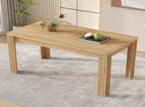 4 Seater Dining room table, MDF Wood Rectangle Modern Dining,Room Furniture Unit, Small N606P272566E