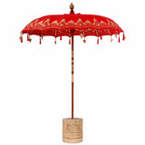 Balinese Parasol Red 180-190 cm Cotton and solid wood 3356896