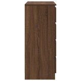 Sideboard with Drawers Brown Oak 71x35x84 cm Engineered Wood 861586