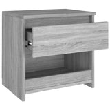 ZNTS Bedside Cabinets 2 pcs Grey Sonoma 40x30x39 cm Engineered Wood 815132