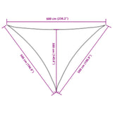Sunshade Sail Oxford Fabric Triangular 5x5x6 m Red 135678