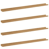 Wall Shelf 4 pcs Brown 115 x 9 x 3 cm Engineered Wood 42020020