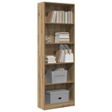 Bookcase Artisian Oak 60x24x176 cm Engineered Wood 857829