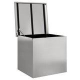 Outdoor Storage Box Silver 55 x 50.5 x 50 cm Steel 874578