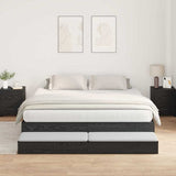 Storage Bed Frame with Drawer Black oak 236.5 x 200 x 31.5 cm 3335622