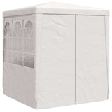 Professional Party Tent with Side Walls 2.5x2.5 m White 90 g/m 48518