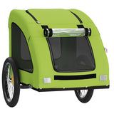 Pet Bike Trailer Green Oxford Fabric and Iron 93969