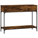 Console Table Smoked Oak 100x34.5x75 cm Engineered Wood 833395