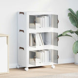 Stackable Storage Box with Wheels 3-Tier 28 L 48.5x29.5x86 cm 4012369