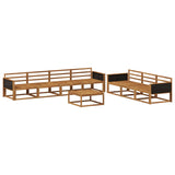 Outdoor Sofa Set 8 pcs Natural Solid Acacia Wood 3382392