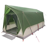 Tunnel Tent with Roof Green 8-Person Polyester and Steel 42028657