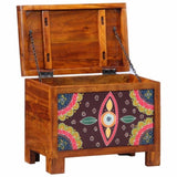 Storage Box Multicolour 50 x 30 x 40 cm Solid acacia wood 4016524