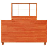 Bookcase Bed without Mattress Wax Brown 90x200 cm Solid Wood 3323817