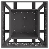 Fire Pit Black 60 x 60 x 30 cm Steel 858926