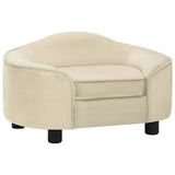 Dog Sofa Cream 67x47x36 cm Plush 171090