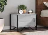 Bedside Cabinets 2 pcs Grey Sonoma 40x30x40 cm Engineered Wood 848521