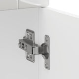 Kitchen Base Cabinet Porto High Gloss White Engineered Wood 853949
