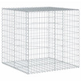 Gabion Basket with Cover 100x100x100 cm Galvanised Iron 3295190