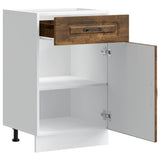 Kitchen Base Cabinet Kalmar Smoked Oak Engineered Wood 853482