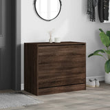 Shoe Cabinet Brown Oak 80x42x69 cm Engineered Wood 840007