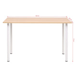 Dining Table 120x60x73 cm Oak and White 245728