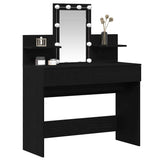 Dressing Table Black Oak 100 x 40 x 130 cm Engineered Wood 868852