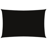 Sunshade Sail Oxford Fabric Rectangular 5x8 m Black 135771