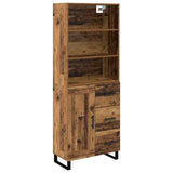 Highboard with Drawer 2 pcs Old Wood Engineered Wood 3415624