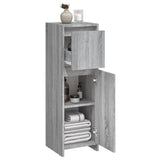 Bathroom Cabinet Grey Sonoma 30x30x95 cm Engineered Wood 815553