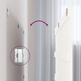 Wall Headboard White 204x3x60 cm Solid Wood Pine 824829