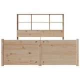 Bookcase Bed without Mattress 140x200cm Solid Wood Pine 3322471