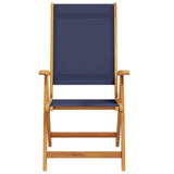 Folding Chairs 2 pcs Solid Wood Acacia and Textilene 4008422