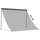 Retractable Awning Anthracite 200x150 cm Fabric and Steel 368752