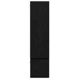 TV Cabinet Set Wall-mounted 7 pcs Black Oak Engineered Wood 3393136