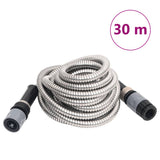 Garden Hose with Spray Nozzle Silver 0,6" 30 m Stainless Steel 154513