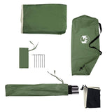 Camping Windbreak Green 490x123 cm Waterproof 4009654