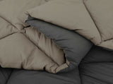 Winter Duvet Light Grey and Anthracite 220 x 260 cm Microfiber 42025762