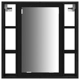 Bathroom Vanity Units with Shelf 3 pcs Black Engineered wood 3334399