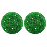 Artificial Boxwood Balls with LED Lights 2 pcs Green 52 cm 3335909