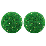 Artificial Boxwood Balls with LED Lights 2 pcs Green 52 cm 3335909