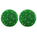 Artificial Boxwood Balls with LED Lights 2 pcs Green 52 cm 3335909