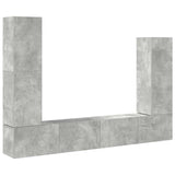 4 Piece TV Cabinet Set Concrete Grey Engineered Wood 3114633