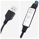 Bed Frame with LED Strip Lights Black 90 x 190 cm Faux Leather 42027993