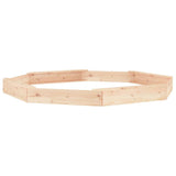 Sandbox with Seats Octagon Solid Wood Pine 825023