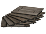 27 Pcs Wooden Interlocking Decking Tiles, 30 x 30 cm Outdoor Flooring Tiles, 2.5 per Pack, for T3398P322184