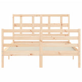 Bed Frame without Mattress Small Double Solid Wood 3194801