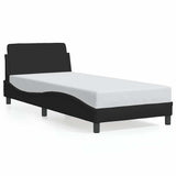Bed Frame "Dover" Black 90x190 cm Single Fabric 373319